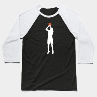 Shoot basketball jump slam silhouette Baseball T-Shirt